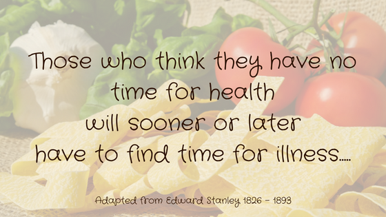 Find Time For Health – Not Illness